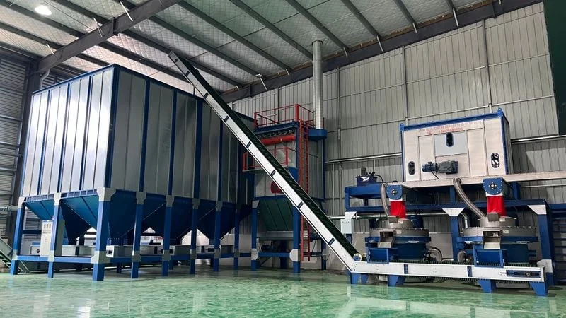 Wood pellet mill production shot case